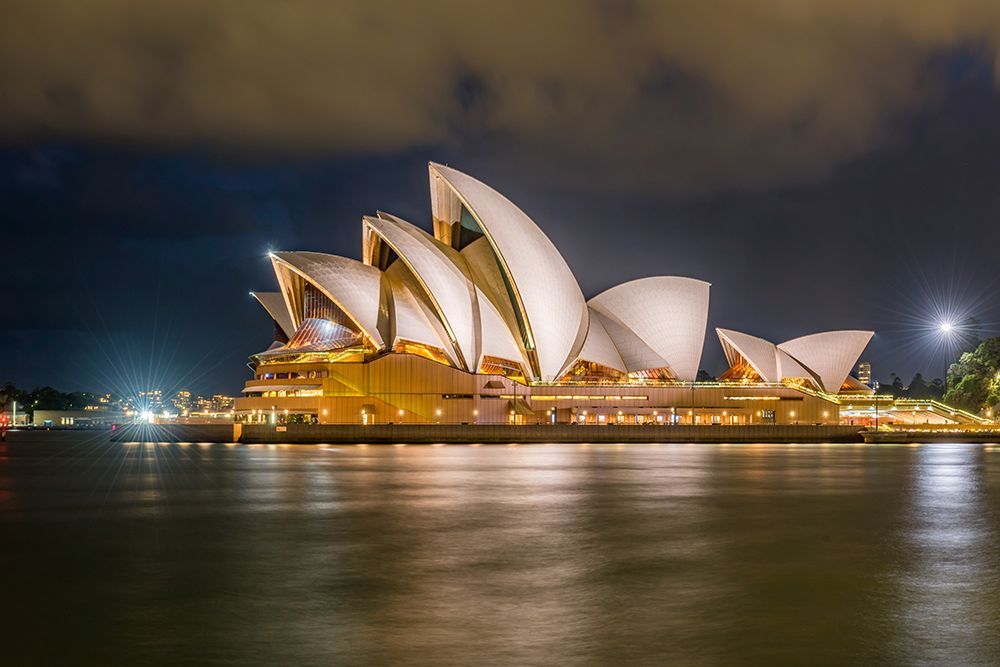 Sydney Opera House at Night, Sydney, Australia art print by Richard Silver for $57.95 CAD