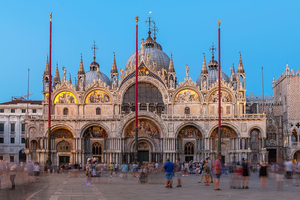 St. Marks Basilica at Dusk, Venice, Italy art print by Richard Silver for $57.95 CAD