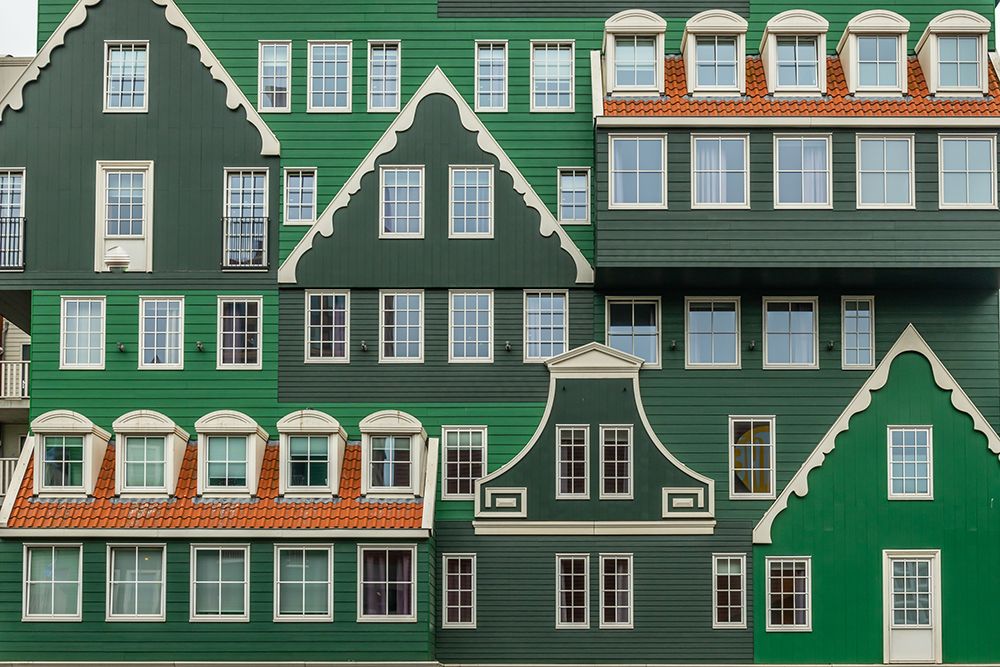 Inntel Hotel Gabled Facade, Zaandam, Netherlands art print by Richard Silver for $57.95 CAD