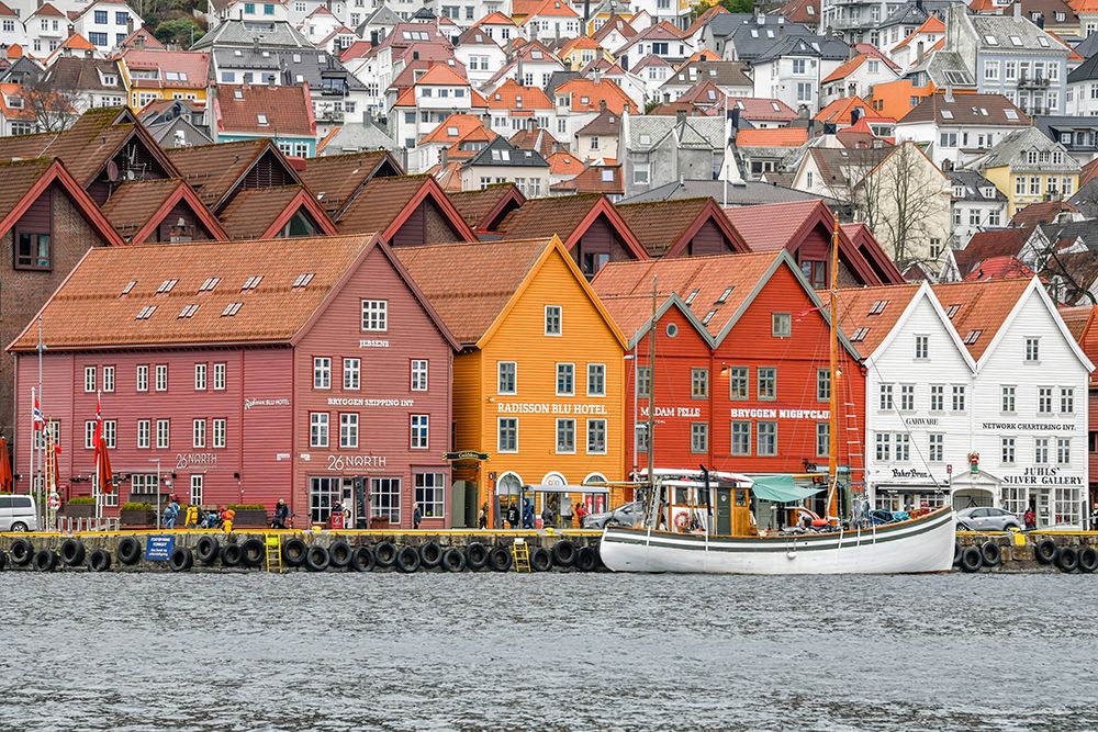 Bryggen Historic Wharf Houses, Bergen, Norway art print by Richard Silver for $57.95 CAD