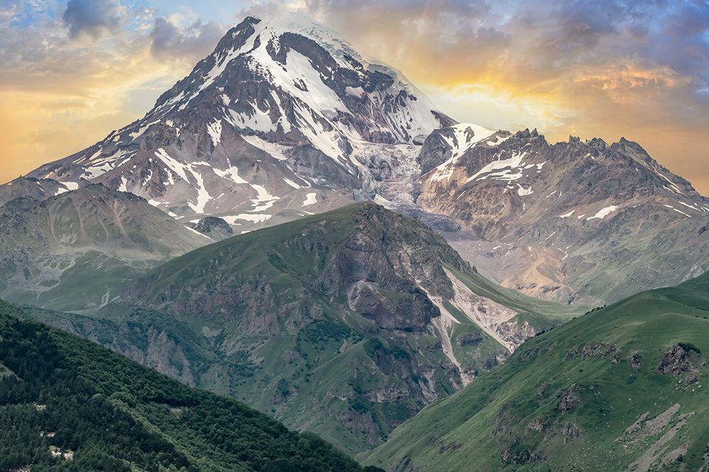 Snow-Capped Mount Kazbek, Georgia art print by Richard Silver for $57.95 CAD