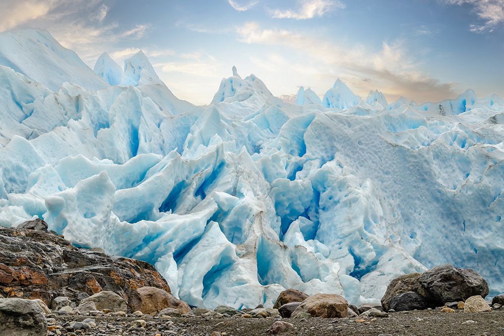 Jagged Ice Formations, Perito Moreno Glacier, Patagonia, Argentina art print by Richard Silver for $57.95 CAD