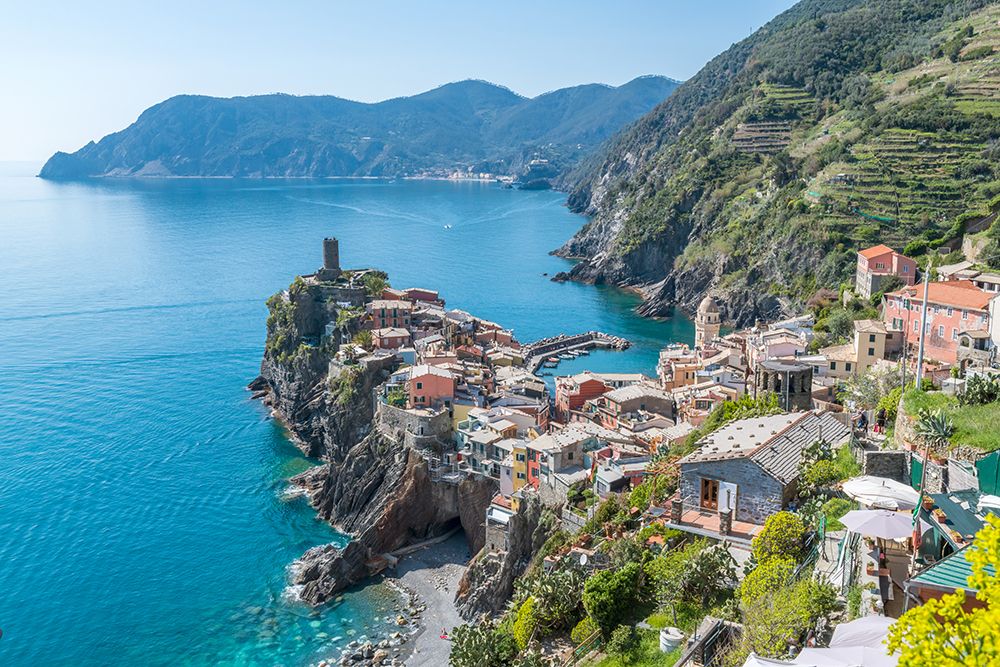 Vernazza Coastal Village, Cinque Terre, Italy art print by Richard Silver for $57.95 CAD