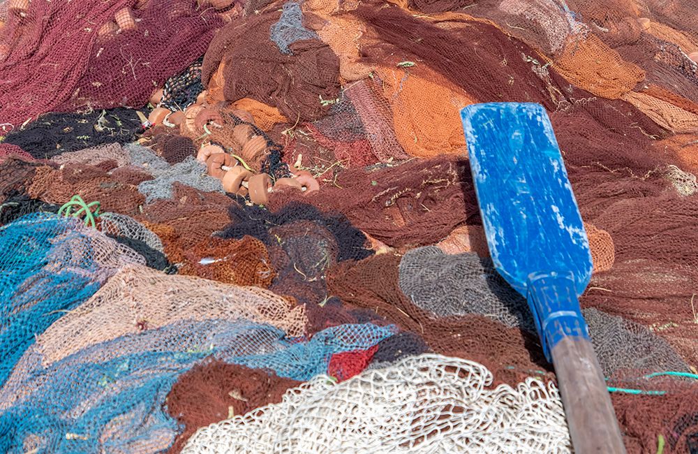 Close-Up of Tangled Fishing Nets art print by Richard Silver for $57.95 CAD
