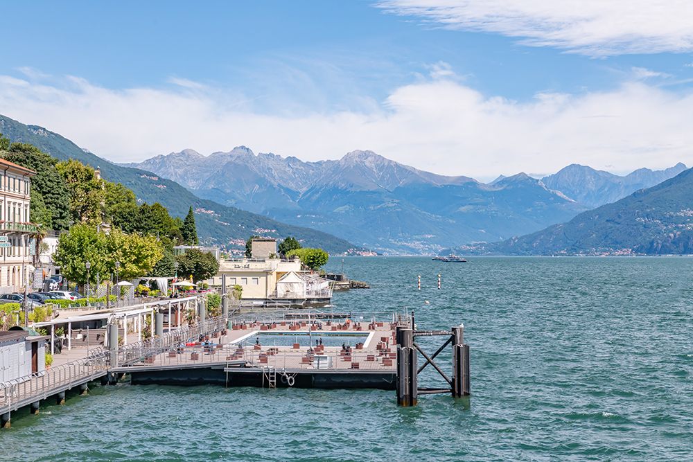 Waterfront Promenade, Lake Como, Italy art print by Richard Silver for $57.95 CAD