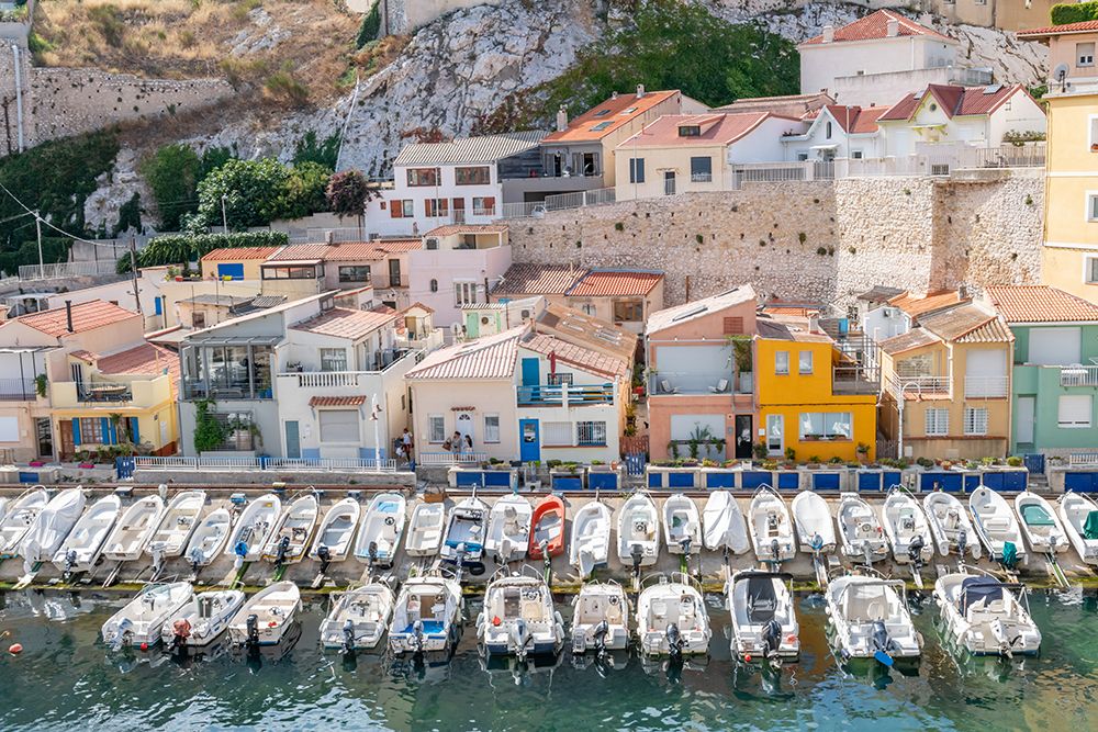Vallon des Auffes Fishing Harbor, Marseille, France art print by Richard Silver for $57.95 CAD