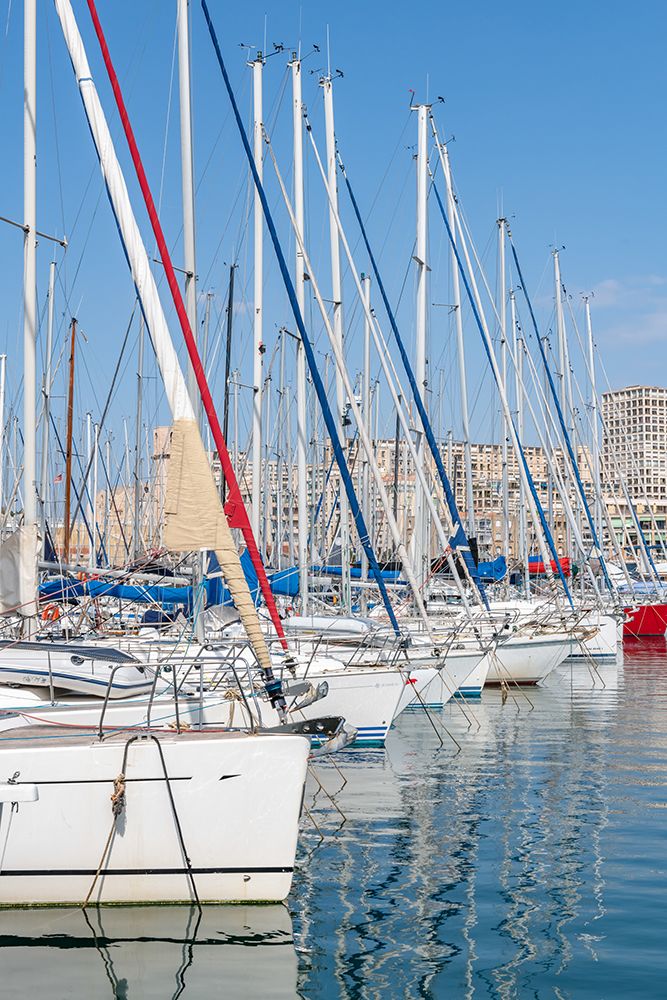 Sailboat Masts at Vieux-Port, Marseille, France art print by Richard Silver for $57.95 CAD