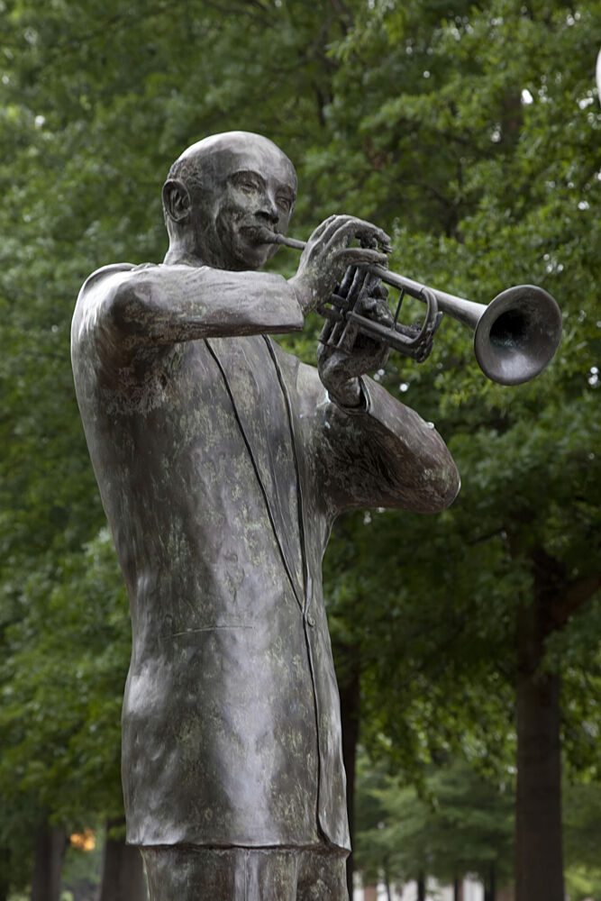 W.c. Handy Statue in Florence, Alabama II art print by Carol Highsmith for $57.95 CAD