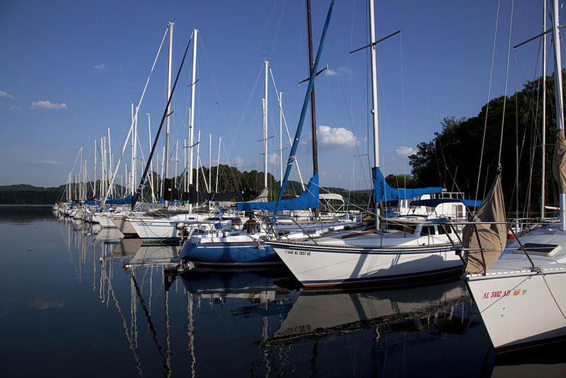 Sailboats on Lake Guntersville, Guntersville Alabama III art print by Carol Highsmith for $57.95 CAD