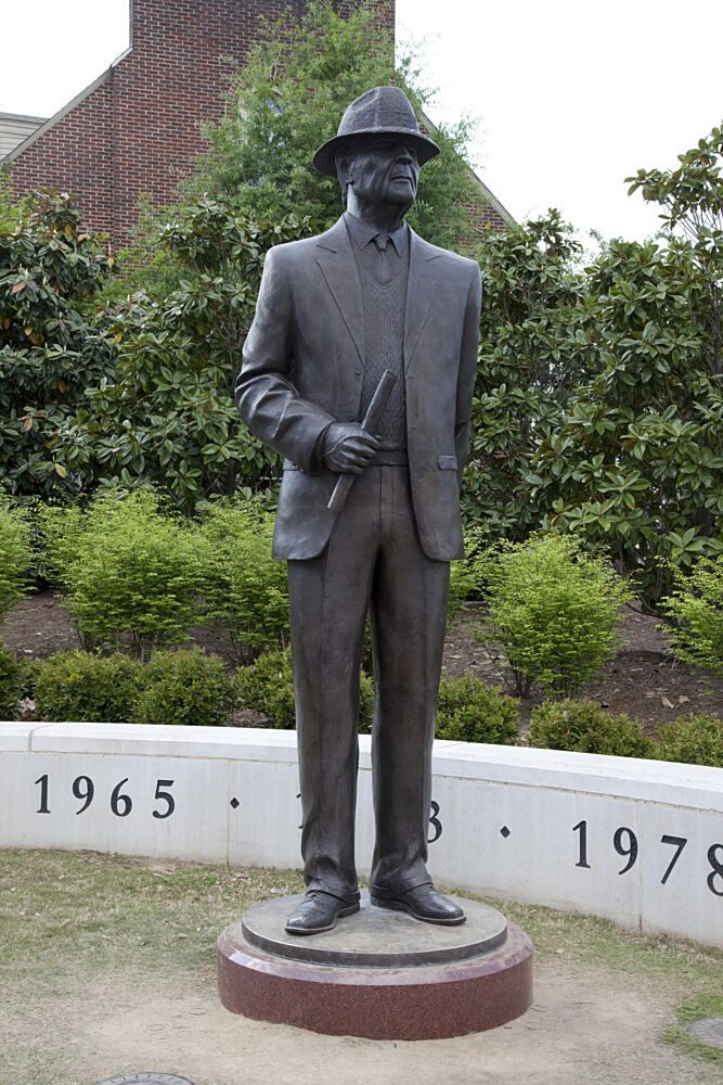 Statues Outside of the Bryant-Denny Stadium, Tuscaloosa, Alabama I art print by Carol Highsmith for $57.95 CAD