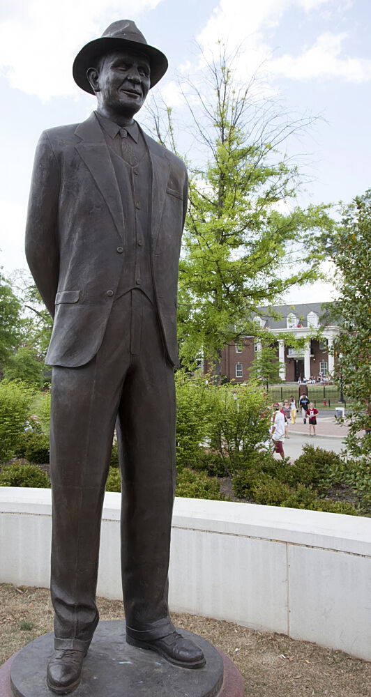 Statues Outside of the Bryant-Denny Stadium, Tuscaloosa, Alabama III art print by Carol Highsmith for $57.95 CAD