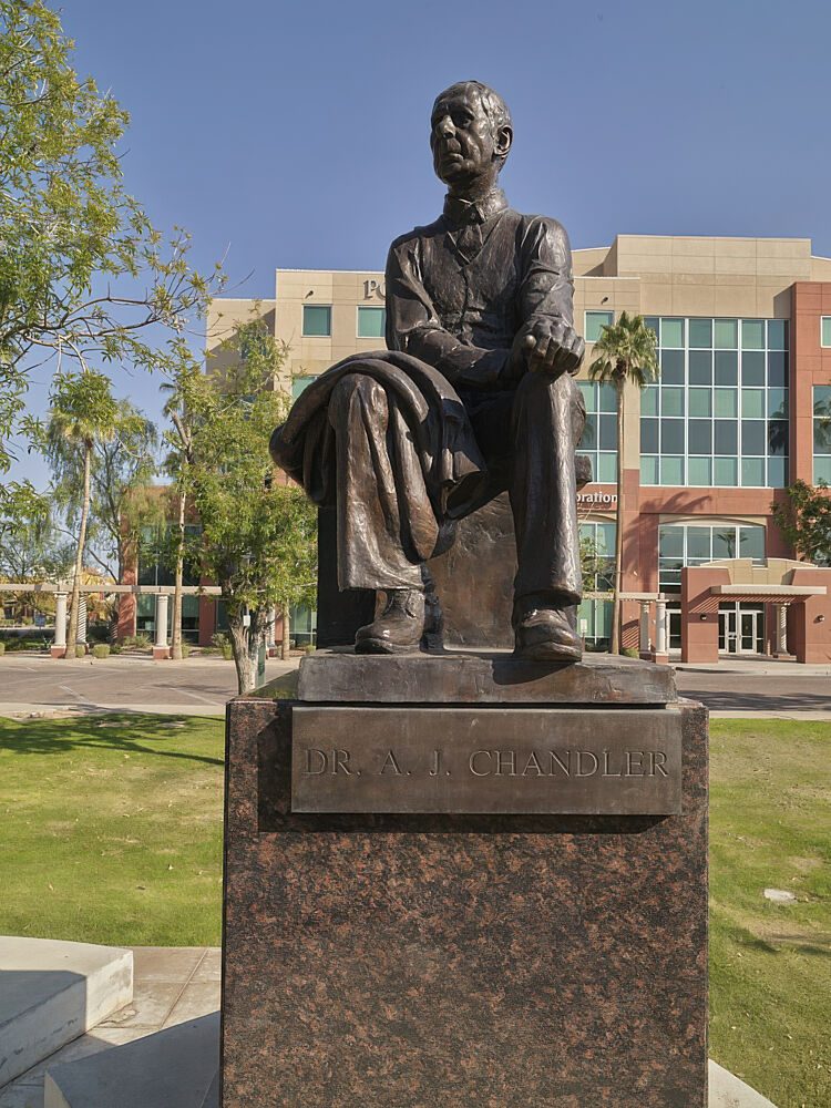 Statue of Dr. John Chandler in a Park Named for Him in Chandler, Arizona art print by Carol Highsmith for $57.95 CAD