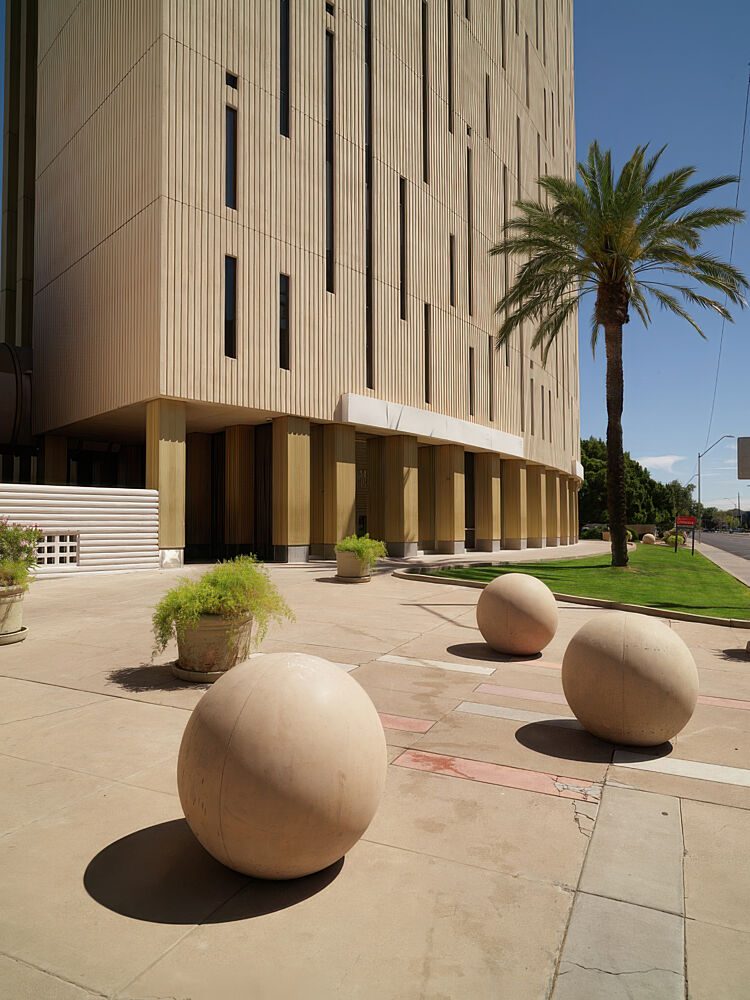 Courtyard of the Phoenix Financial Center in Phoenix, Arizona art print by Carol Highsmith for $57.95 CAD