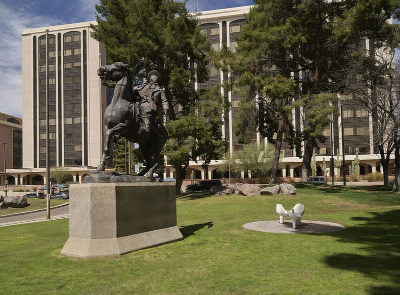 Bronze Statue of Pancho Villa Within Veinte de Agosto Park in Tucson, Arizona art print by Carol Highsmith for $57.95 CAD