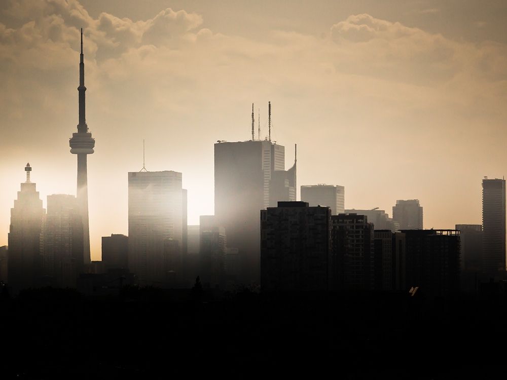 Toronto Skyline Sunset art print by Brian Carson for $57.95 CAD