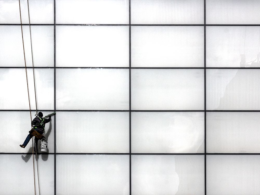 Window Washing No 5 art print by Brian Carson for $57.95 CAD