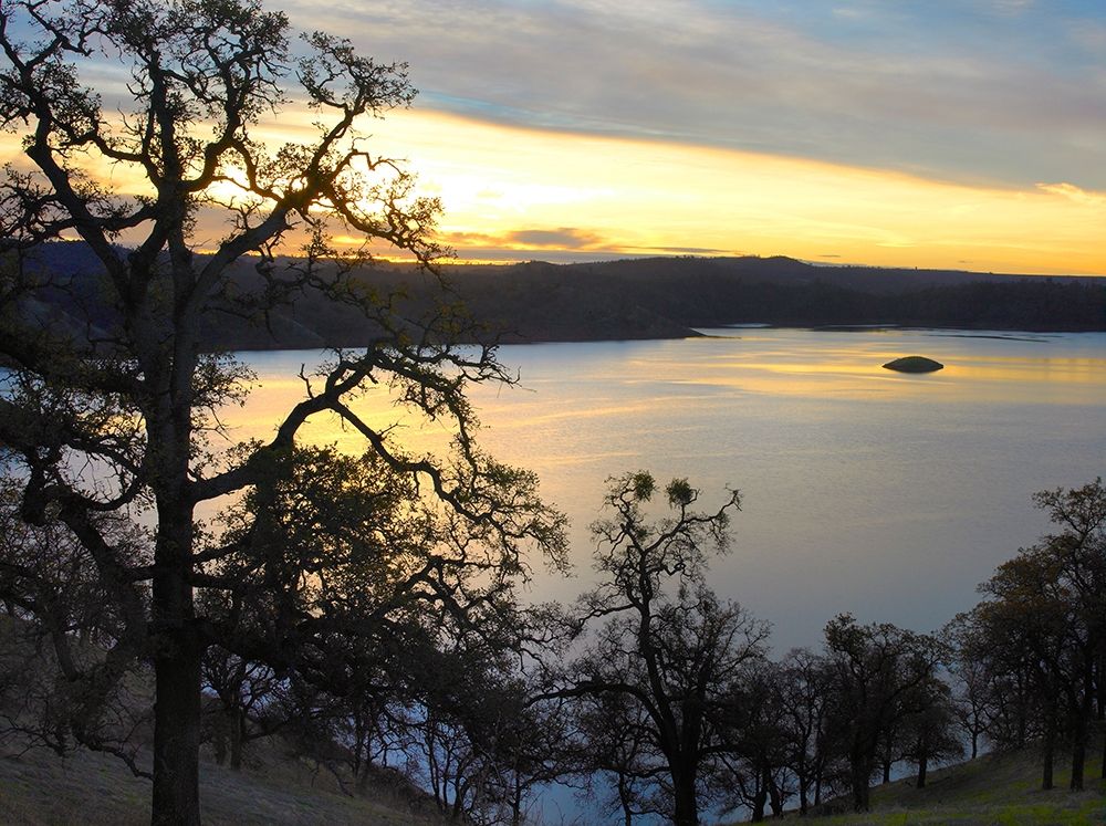 Melones Lake twilight-California art print by Tim Fitzharris for $57.95 CAD
