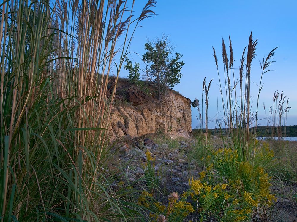 Bluff on Wilson Lake-Kansas art print by Tim Fitzharris for $57.95 CAD