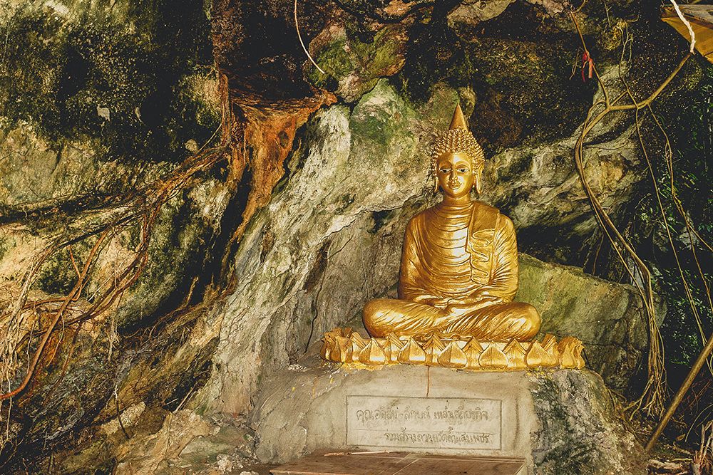 Antique Gold Buddha Statue art print by Artographie for $57.95 CAD
