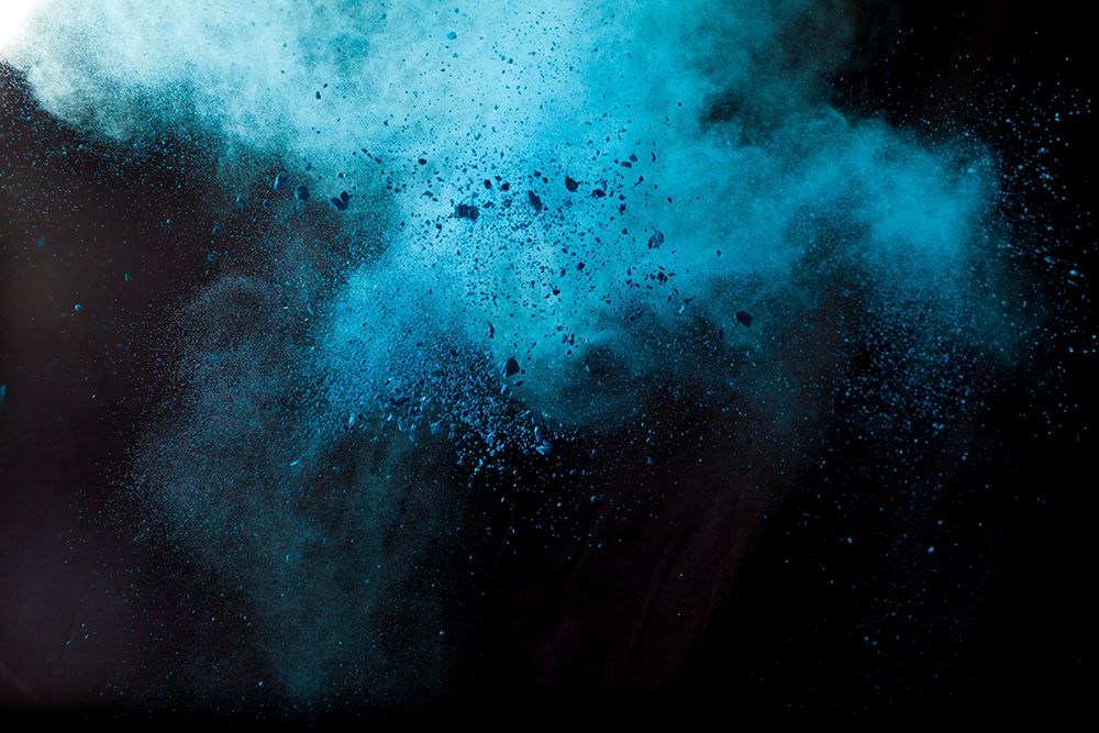 Blue Chaos art print by Artographie for $57.95 CAD