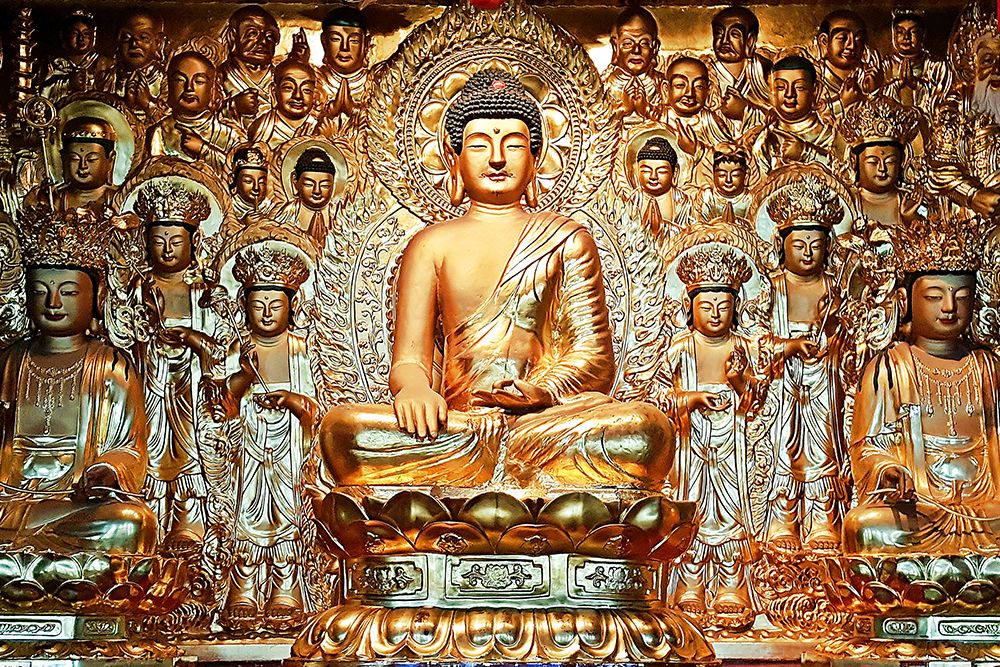 Buddha mural art print by Artographie for $57.95 CAD