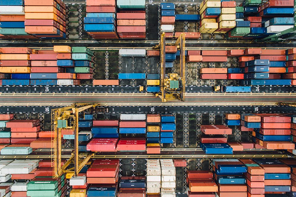 Commerce Blocks art print by Artographie for $57.95 CAD