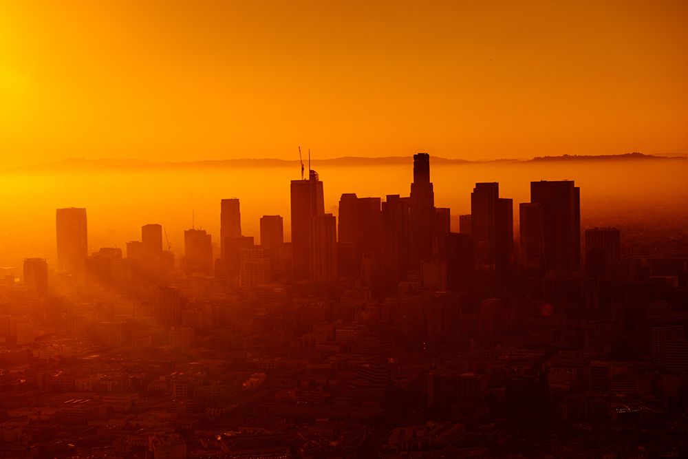 Downtown Los Angeles at Sunset art print by Artographie for $57.95 CAD