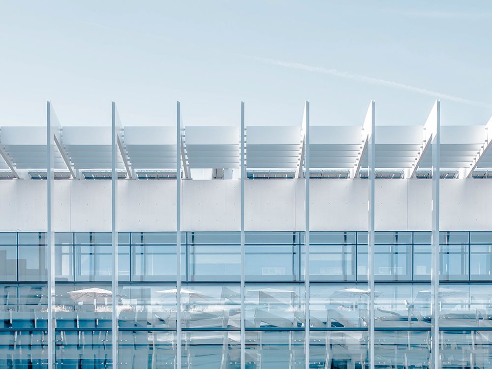 Glass building in Madrid, Spain art print by Artographie for $57.95 CAD