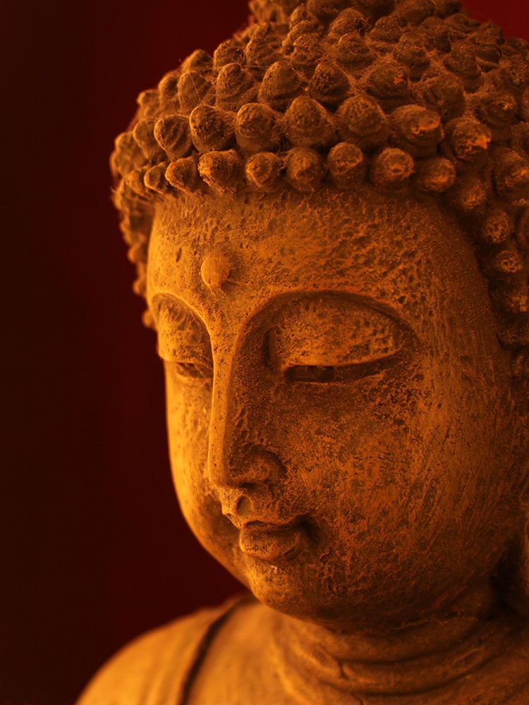 Gold Buddha Statue Head I art print by Artographie for $57.95 CAD