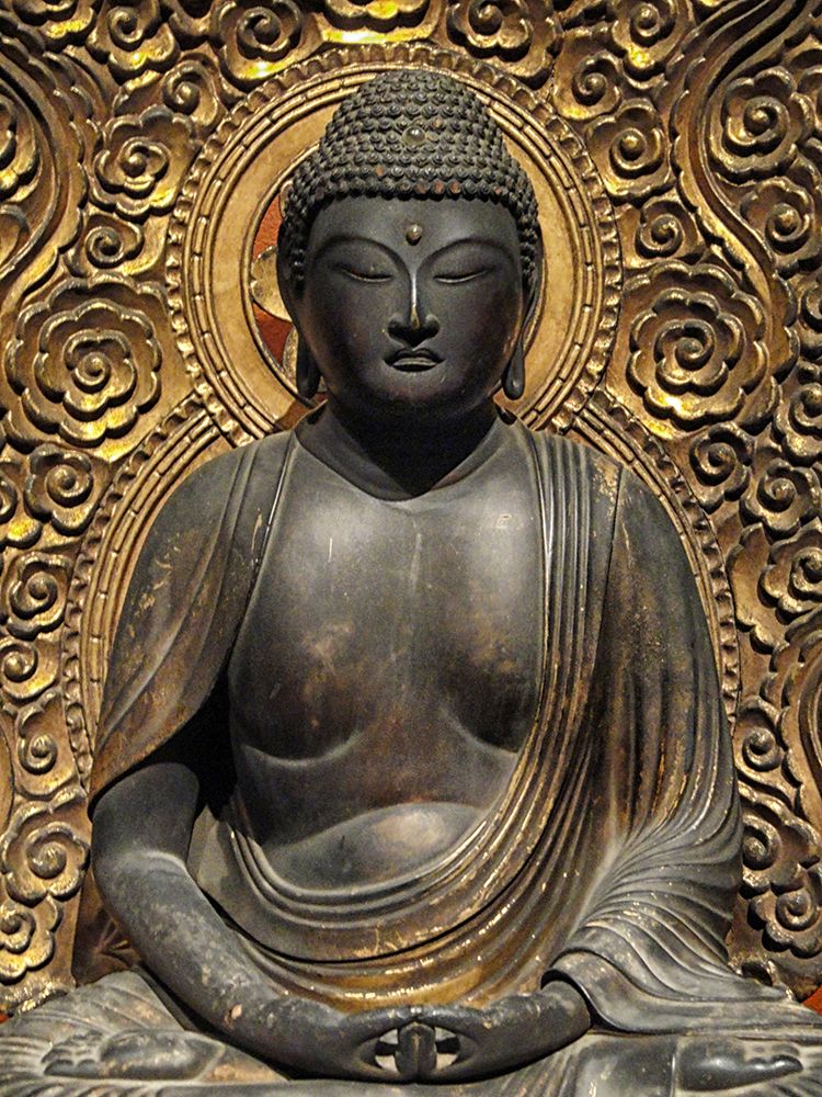 Golden Buddha Statue art print by Artographie for $57.95 CAD
