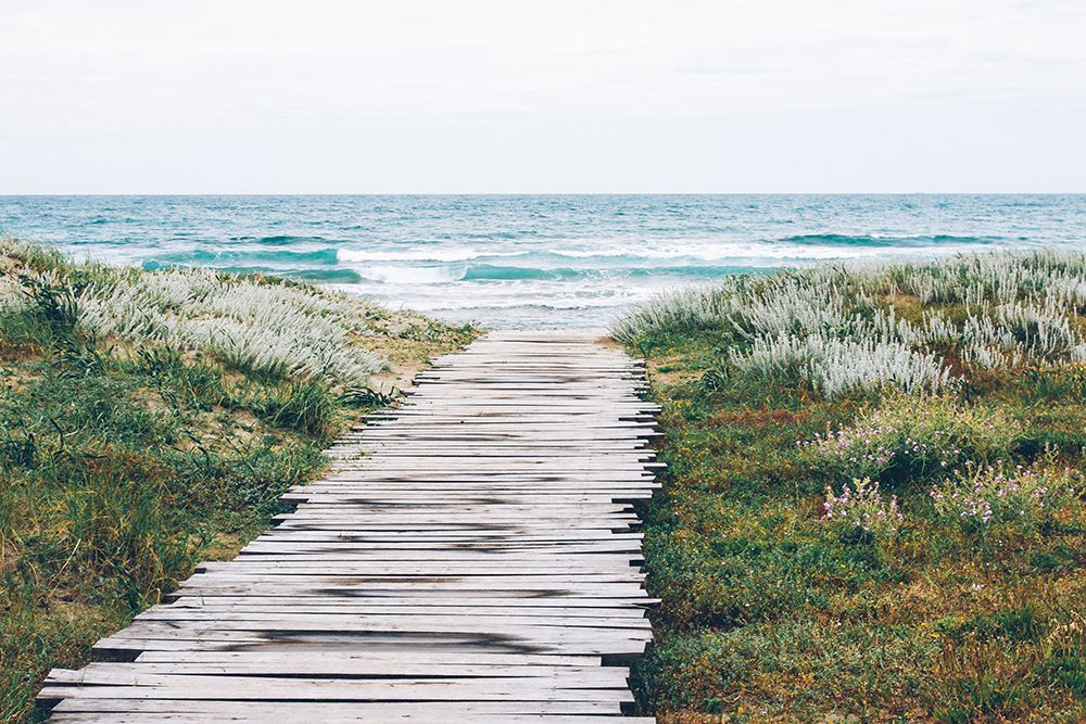 Inviting Beach Walk art print by Artographie for $57.95 CAD