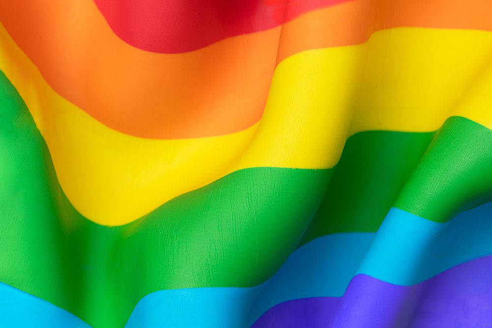 LGBTQ+ Rainbow Flag art print by Artographie for $57.95 CAD