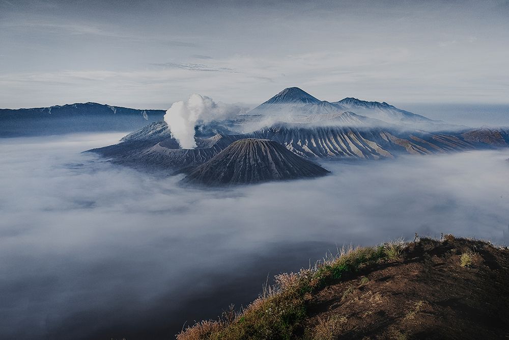 Mount Bromo and Volcanoes in Indonesia art print by Artographie for $57.95 CAD