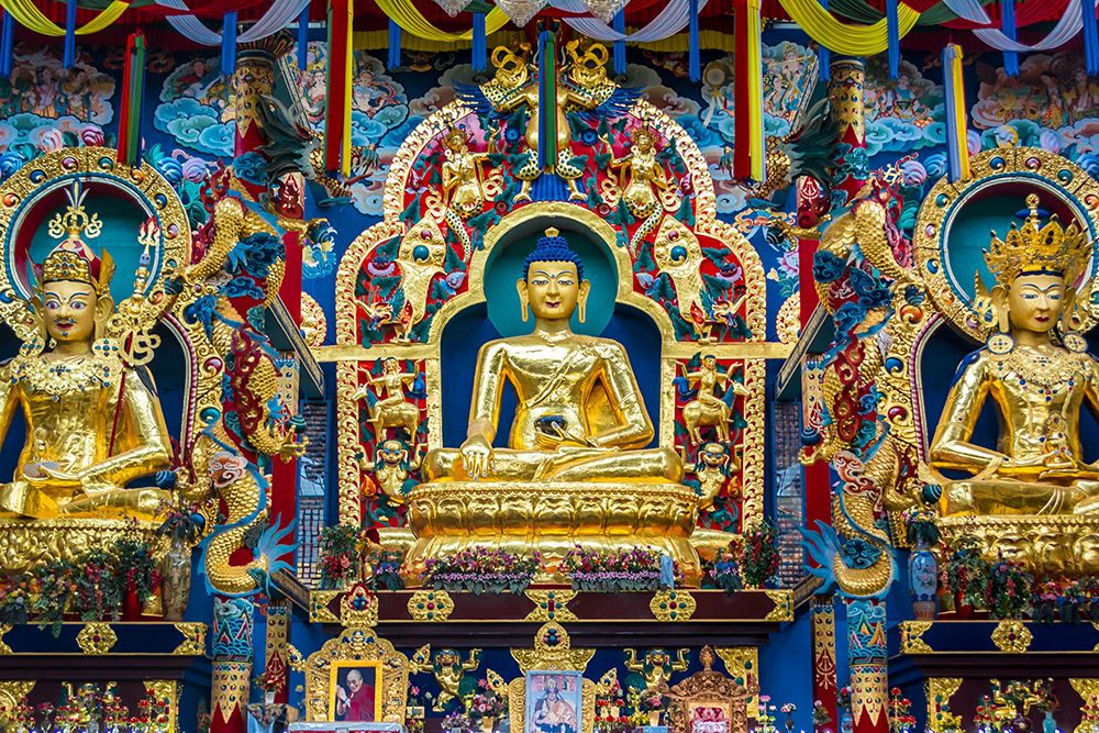 Namdroling Monastery Golden Temple art print by Artographie for $57.95 CAD