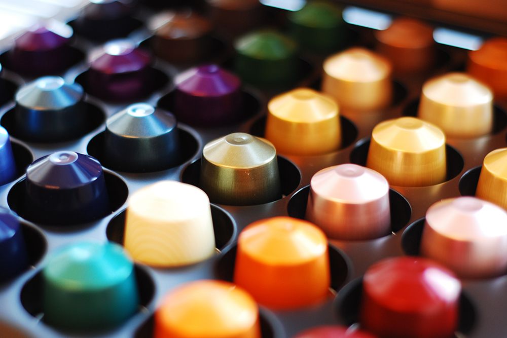 Nespresso Coffee Capsules art print by Artographie for $57.95 CAD