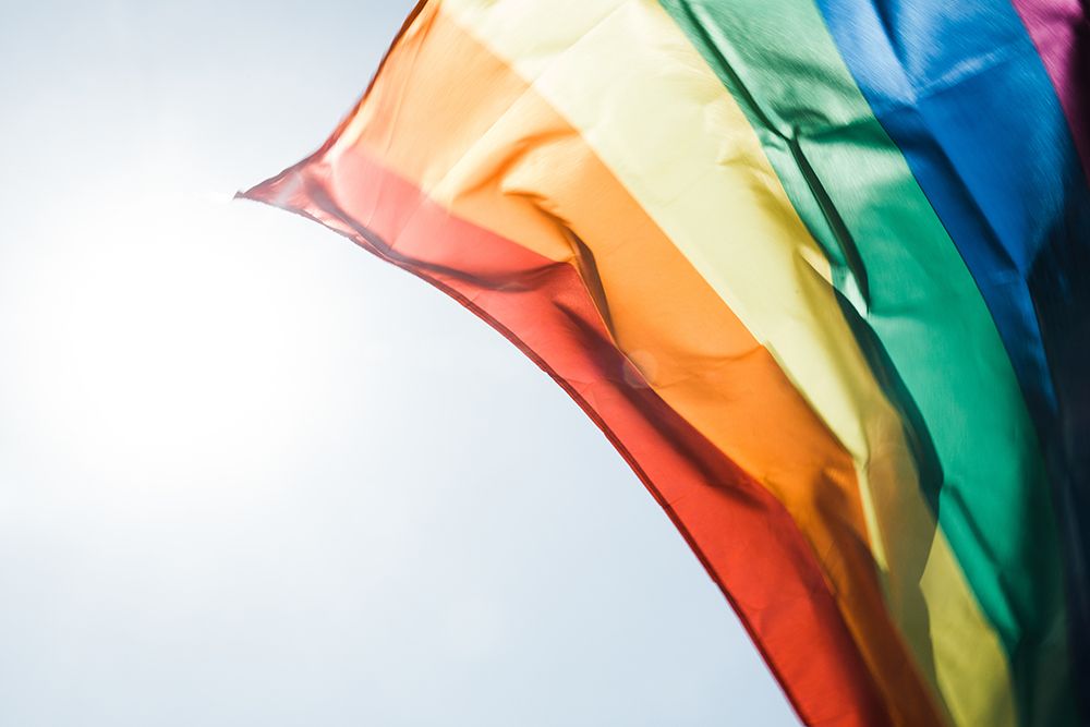 Rainbow Pride Flag art print by Artographie for $57.95 CAD