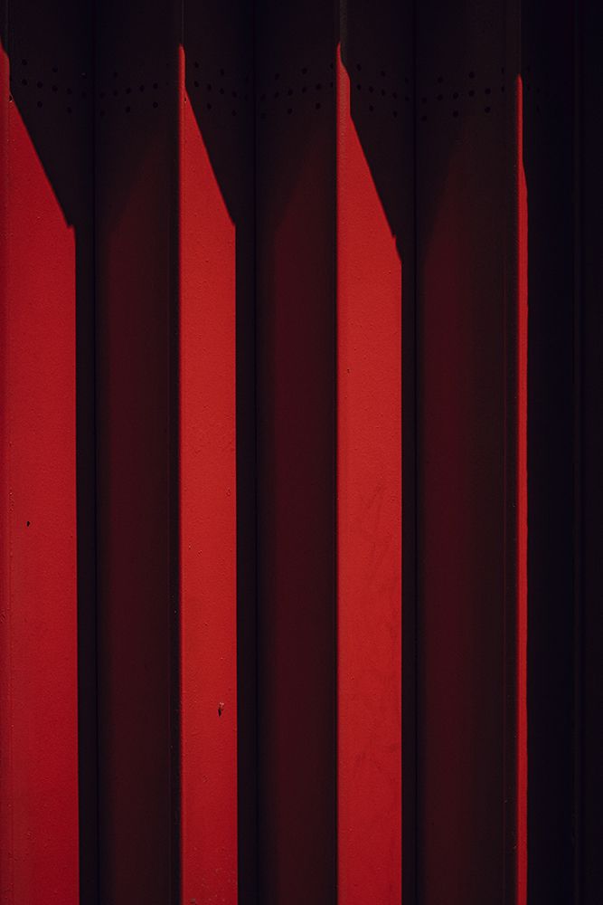 Red Architecture on a Building in Londons Chinatown art print by Artographie for $57.95 CAD