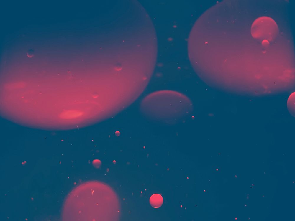 Red Circles on Blue art print by Artographie for $57.95 CAD