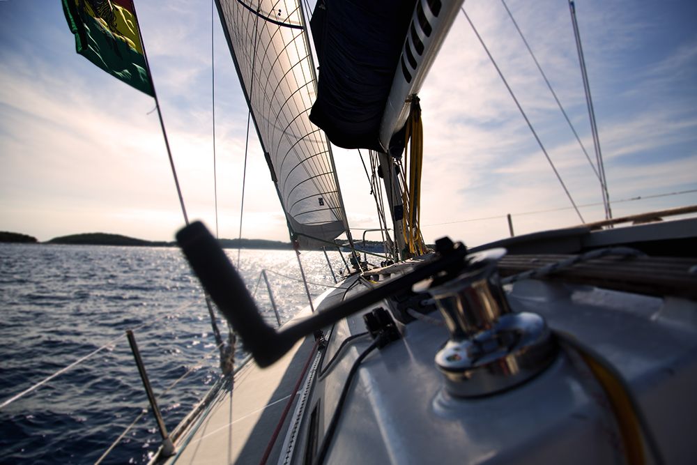 Sailing off Hvar, Croatia art print by Artographie for $57.95 CAD