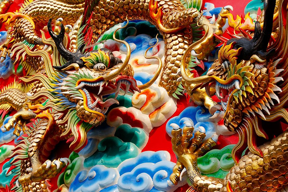 Thai Dragon Temple Art art print by Artographie for $57.95 CAD