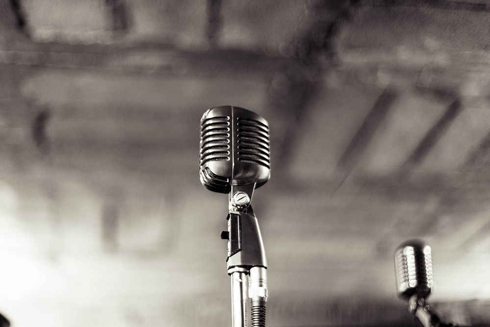 Vintage Microphone art print by Artographie for $57.95 CAD