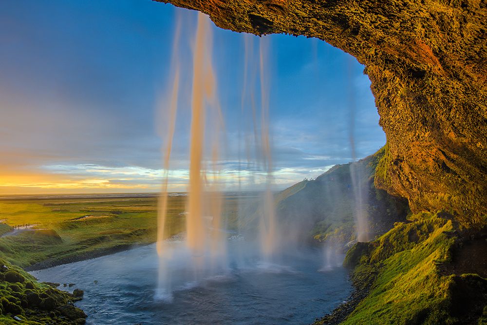 Waterfall on a Cave art print by Artographie for $57.95 CAD
