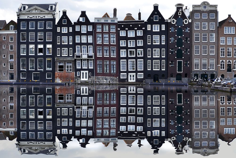 Waterfront Buildings art print by Artographie for $57.95 CAD