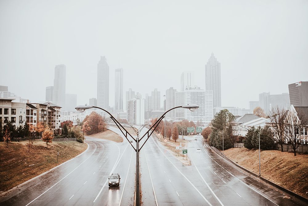 Wet Atlanta art print by Artographie for $57.95 CAD