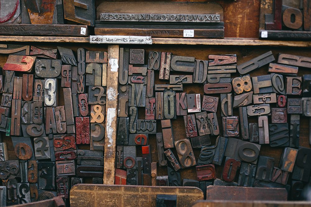 Wooden Stamps art print by Artographie for $57.95 CAD