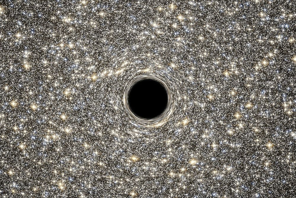 An Illustration of a Black Hole art print by NASA for $57.95 CAD