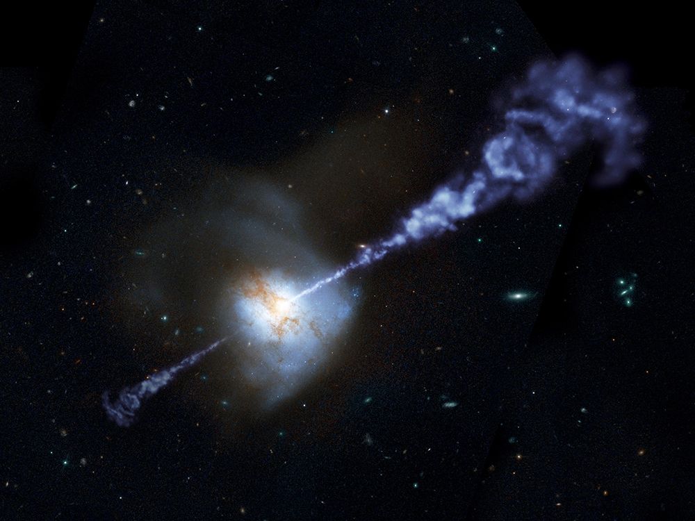 Artist Concept Active Black Hole Squashes Star Formation art print by NASA for $57.95 CAD