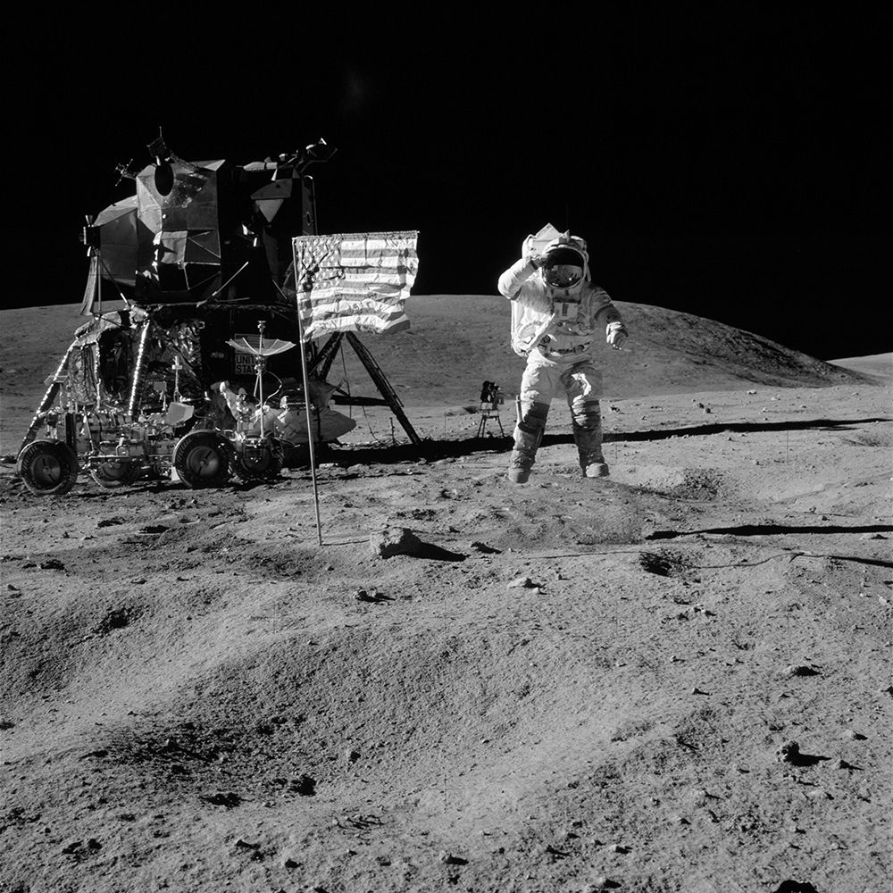 Astronaut John W. Young, commander Apollo 16 art print by NASA for $57.95 CAD