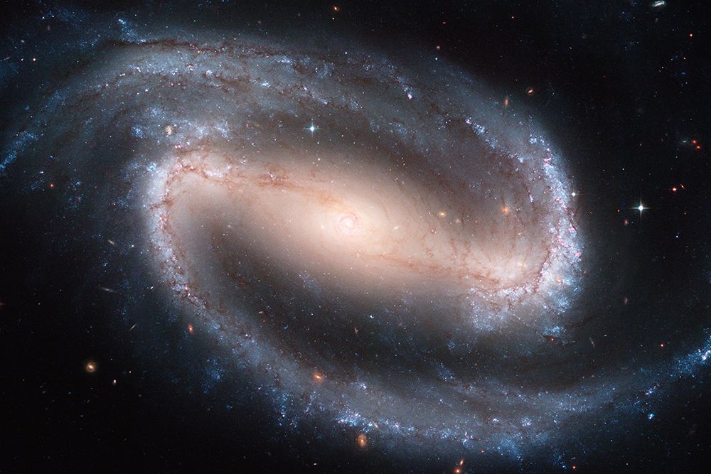 Barred Spiral Galaxy art print by NASA for $57.95 CAD