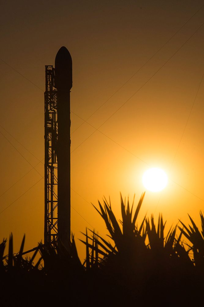 Falcon 9 and JCSATâ€“14 2015 art print by SpaceX for $57.95 CAD